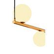 Lustra moderna aurie eleganta abajururi sticla opal 6xG9/60W Taida 1922 Jupiter